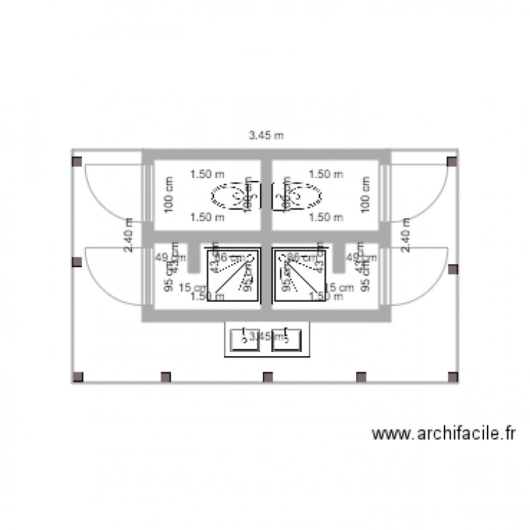 bano el arbol. Plan de 0 pièce et 0 m2