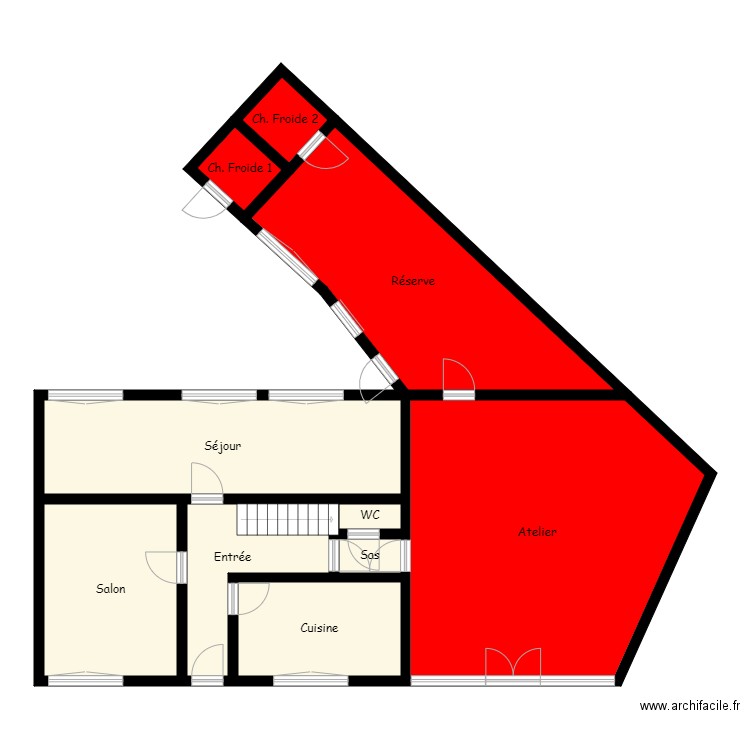 E210809. Plan de 24 pièces et 240 m2