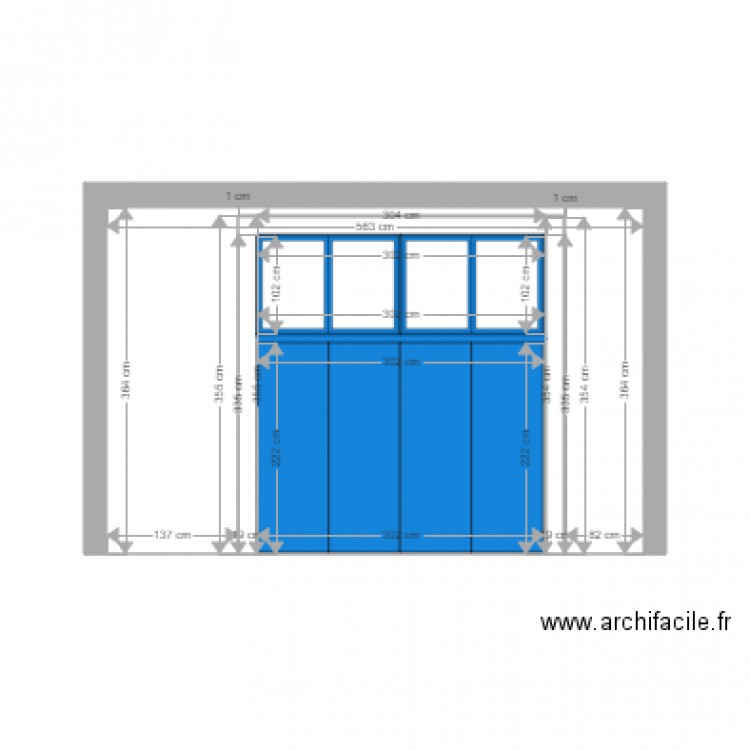 Remise studio plan de coupe. Plan de 0 pièce et 0 m2