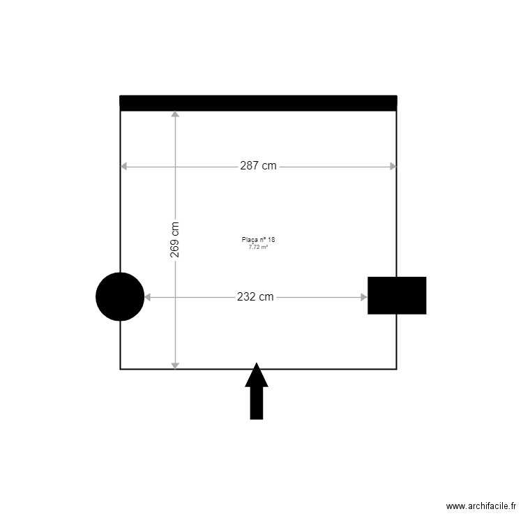 ED NOGUER VARIS PARKINGS. Plan de 4 pièces et 39 m2