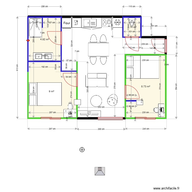 APPART TOULOUSE ST MICHEL jeff. Plan de 0 pièce et 0 m2