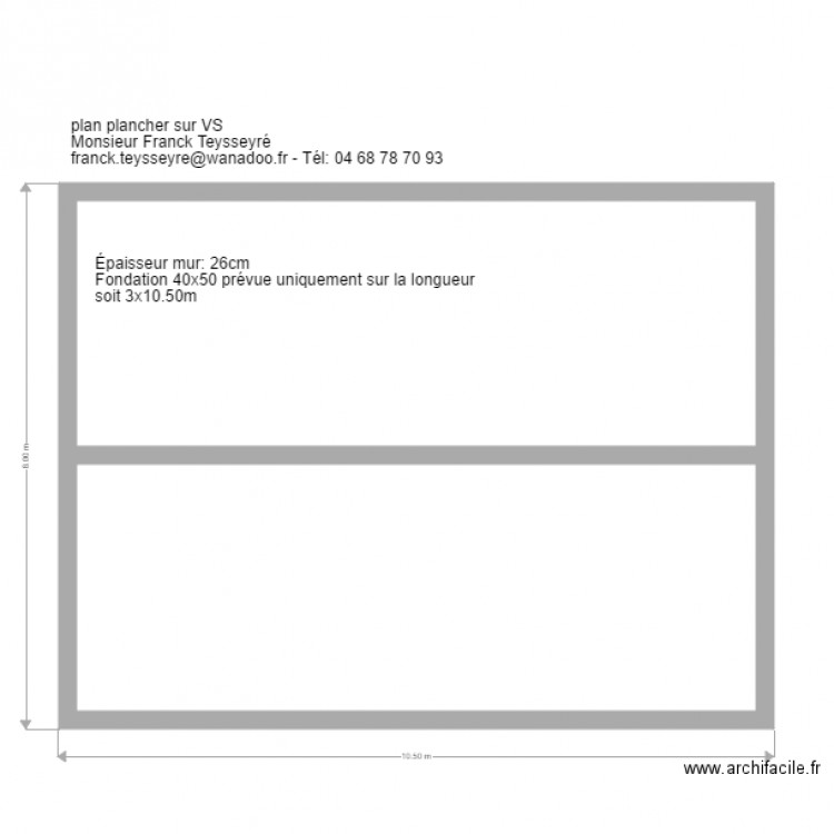 Plan plancher sur VS popup 24 mai 2016. Plan de 0 pièce et 0 m2