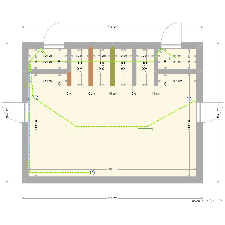 toilettes. Plan de 0 pièce et 0 m2