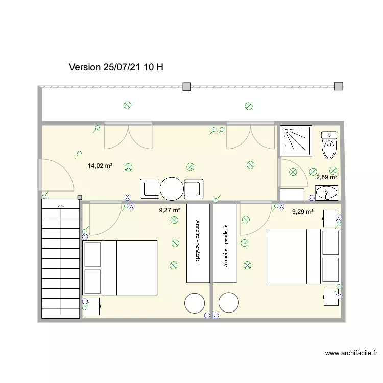 Chambre bergerie Modif 1. Plan de 