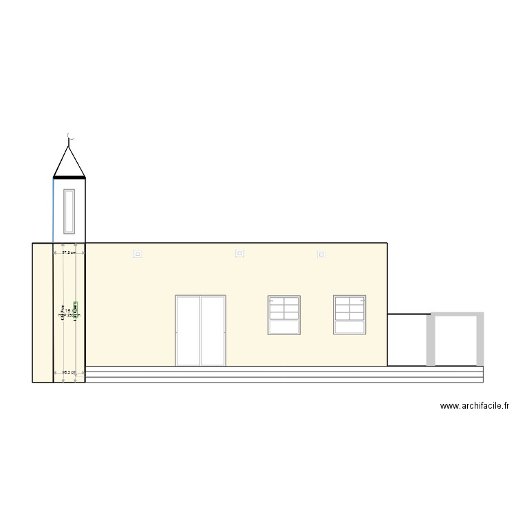 FACADE REHABILITATION M0SQUEE A SAFO 2. Plan de 5 pièces et 49 m2