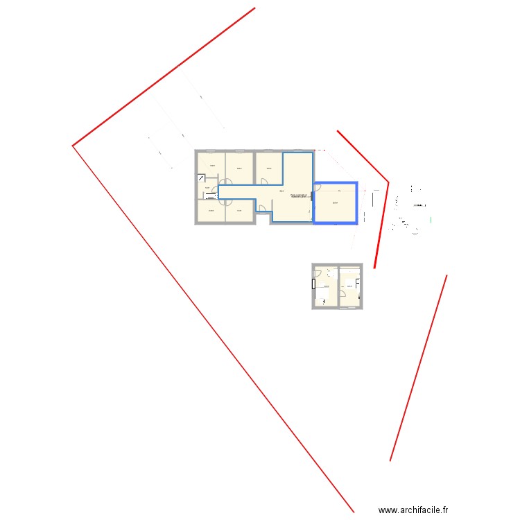 limite 3m 26m2 carré. Plan de 0 pièce et 0 m2