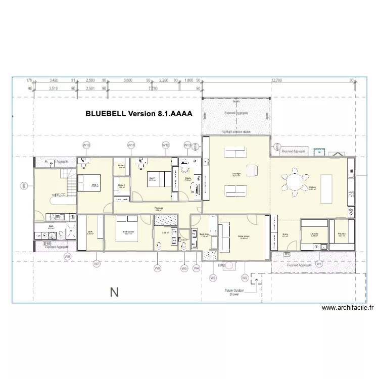 BlueBell V8 1AAAA. Plan de 