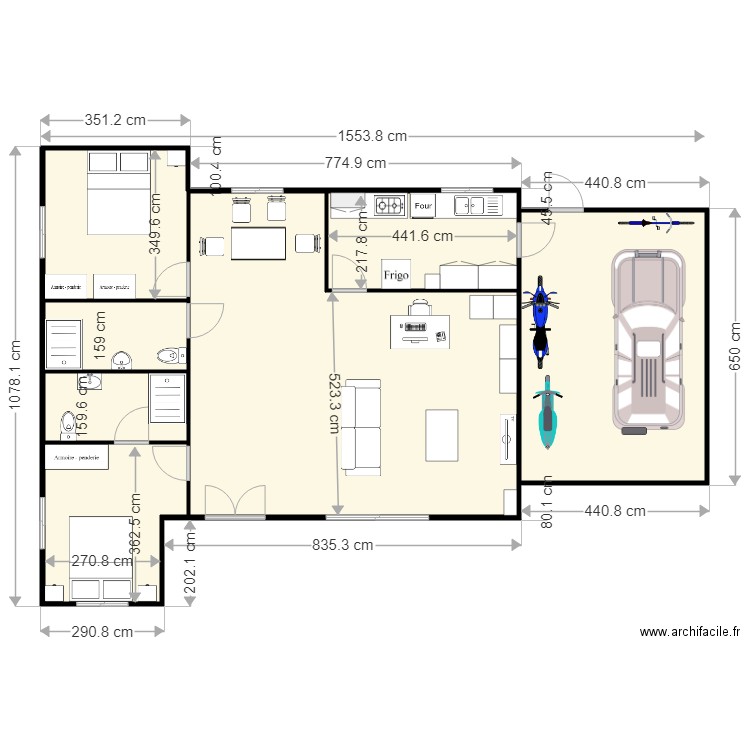 maison modulable. Plan de 0 pièce et 0 m2