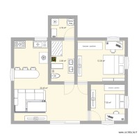 plan appartement 70m2 3 chambres