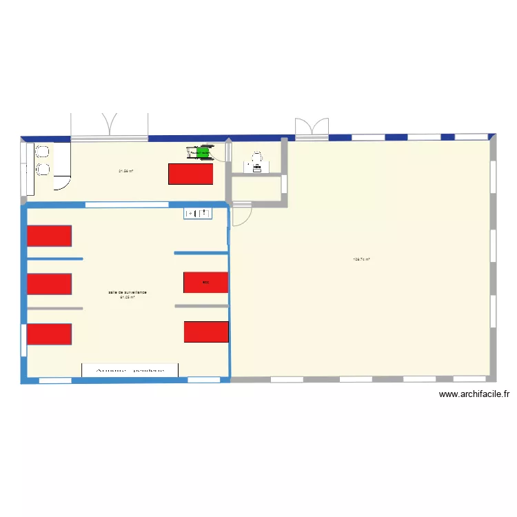 essai centre d urgence. Plan de 