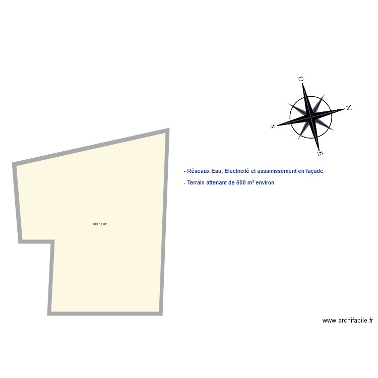 ROUSSEAU. Plan de 0 pièce et 0 m2