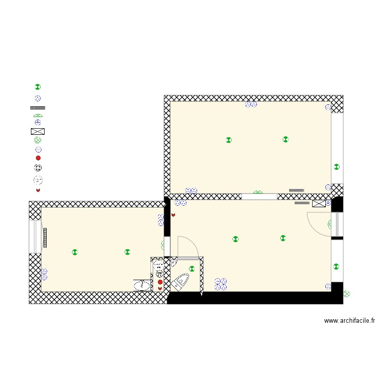 duraud doe. Plan de 0 pièce et 0 m2