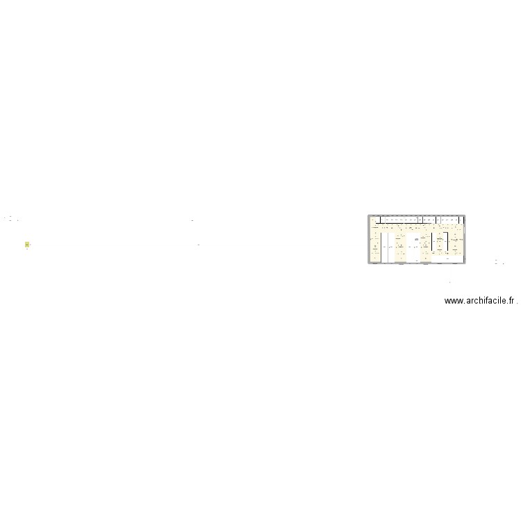 congel. Plan de 1 pièce et 204 m2