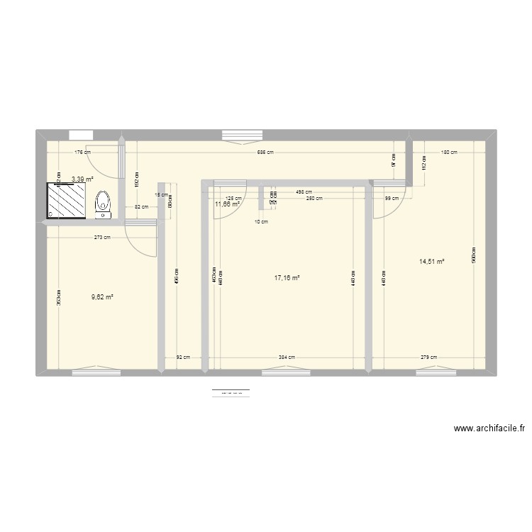 Etage maison vauguoin. Plan de 0 pièce et 0 m2