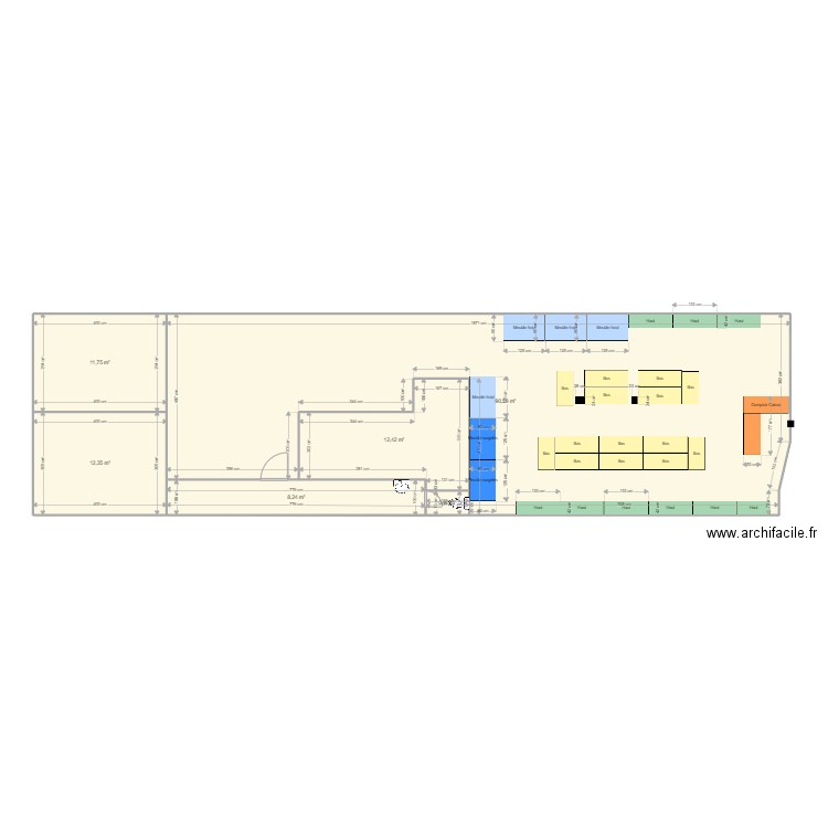 CEV.DI Test3. Plan de 6 pièces et 136 m2