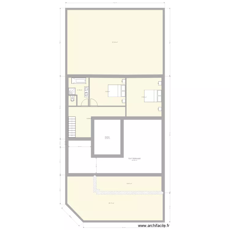utilisation ETAGE. Plan de 