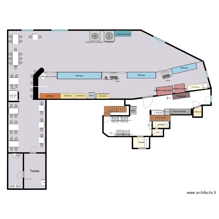 alicia. Plan de 7 pièces et 261 m2