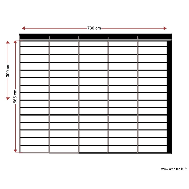 Pergola. Plan de 0 pièce et 0 m2