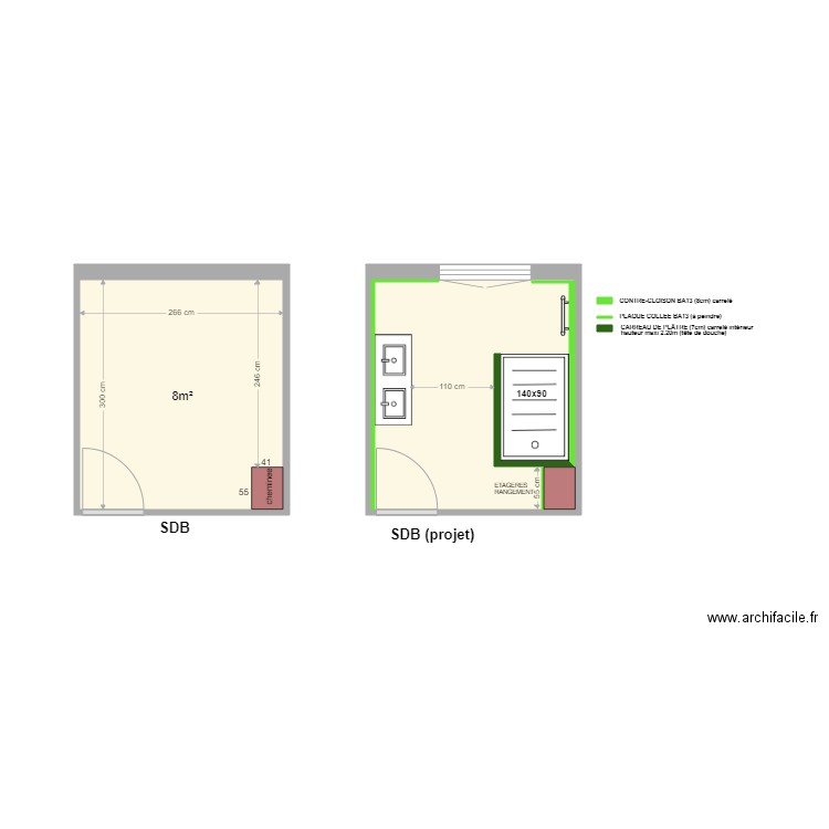 BOUQUET SDB. Plan de 0 pièce et 0 m2