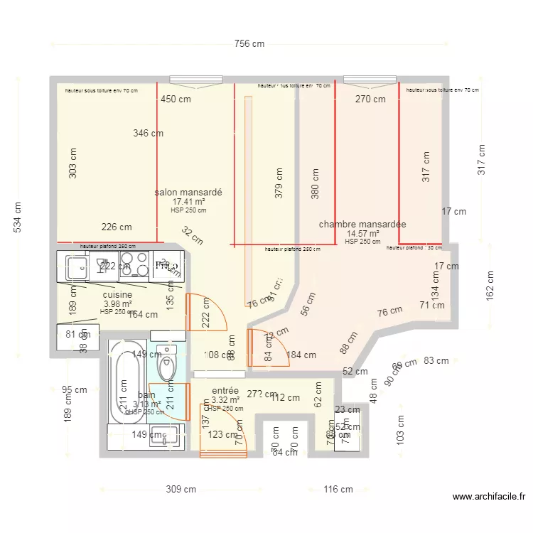 appartement . Plan de appartement . Plan de