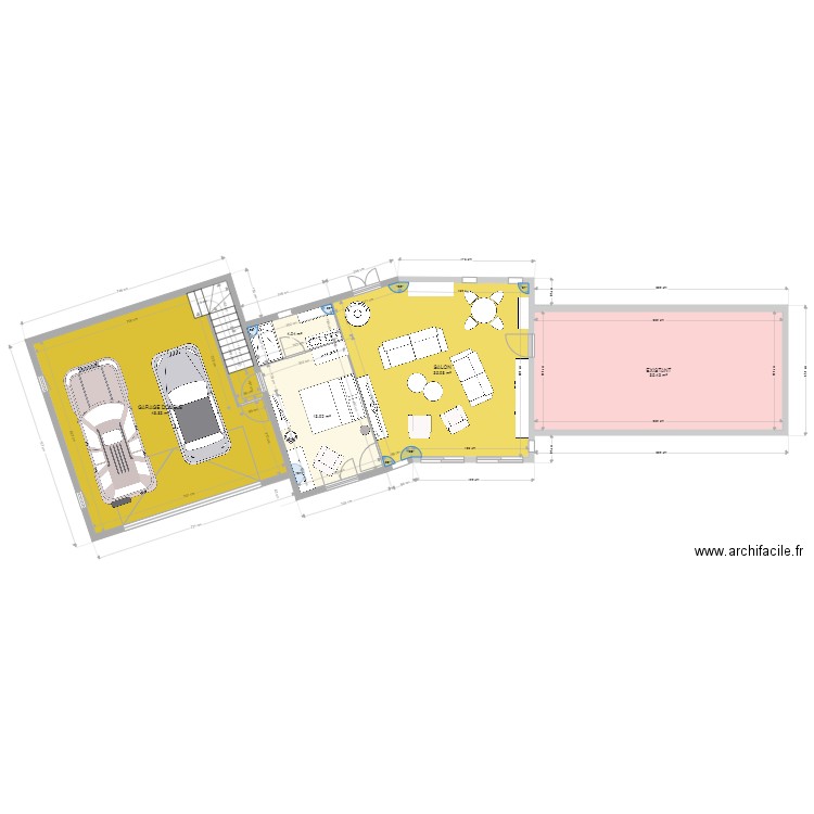 PROJET SEJOUR TOIT ZINC2. Plan de 0 pièce et 0 m2