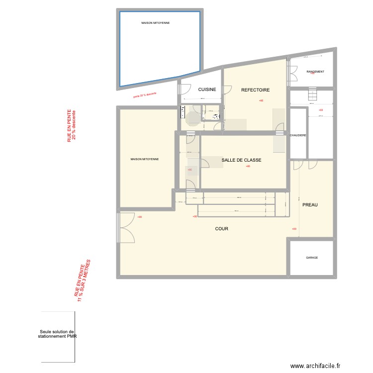 ecole autichamp apres travaux. Plan de 16 pièces et 430 m2