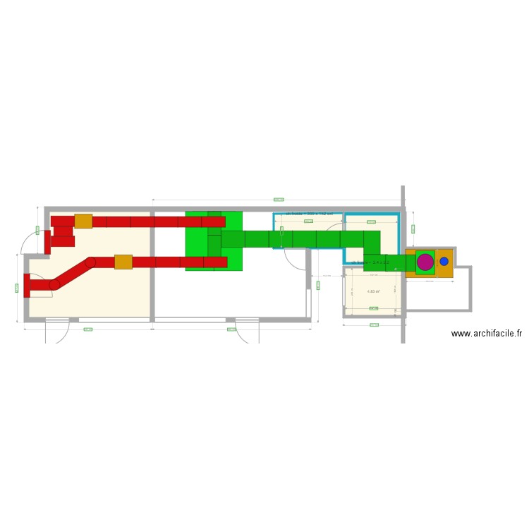 reseaux des hottes vue de dessus le 2 juin . Plan de 0 pièce et 0 m2