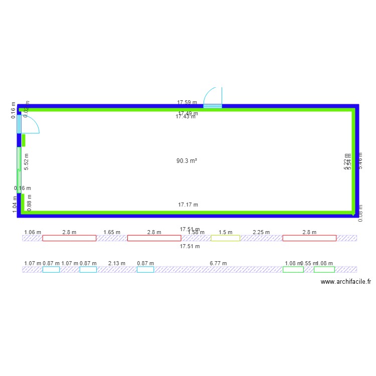 Loft structure de base. Plan de 0 pièce et 0 m2