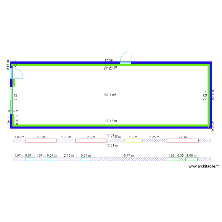 Loft structure de base. Plan de 