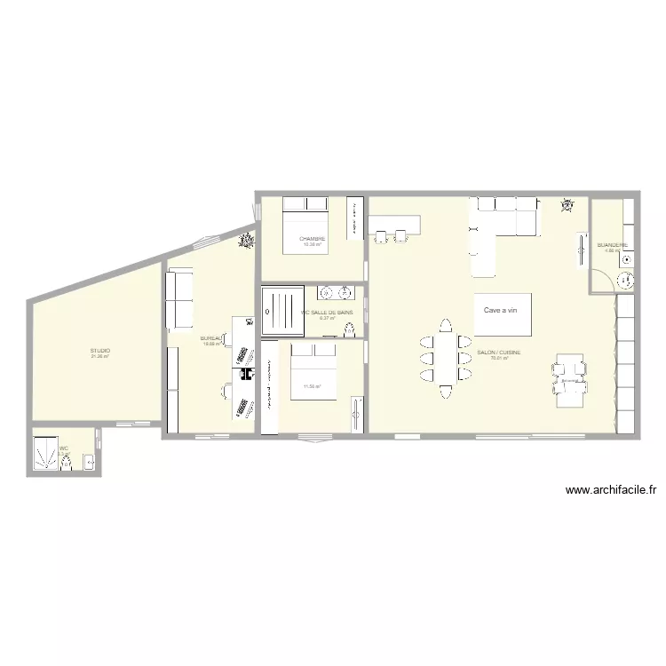 Projet Impasse du Poivrier 33. Plan de 