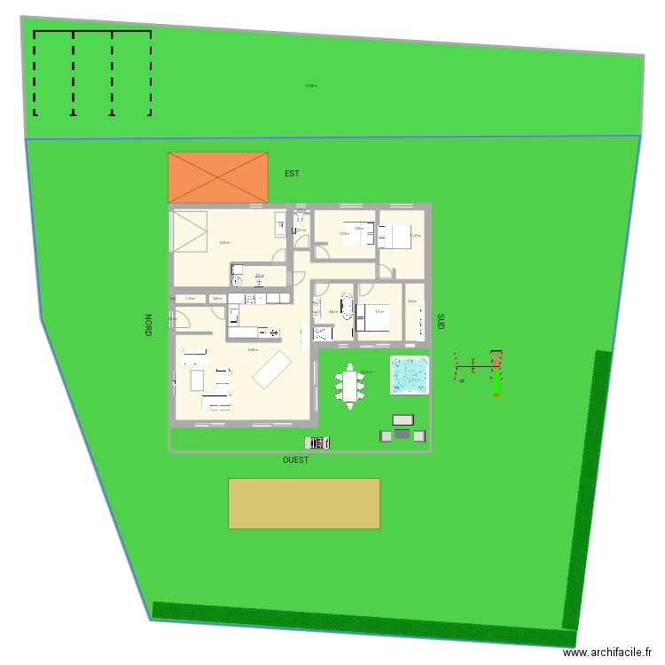 Maison officielle 01. Plan de 17 pièces et 1292 m2