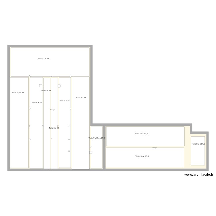 Membranes. Plan de 0 pièce et 0 m2