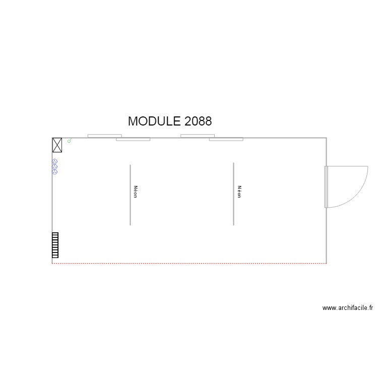 Module 2088. Plan de 0 pièce et 0 m2