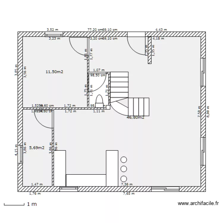 RDC maison fred romain. Plan de RDC maison fred romain. Plan de