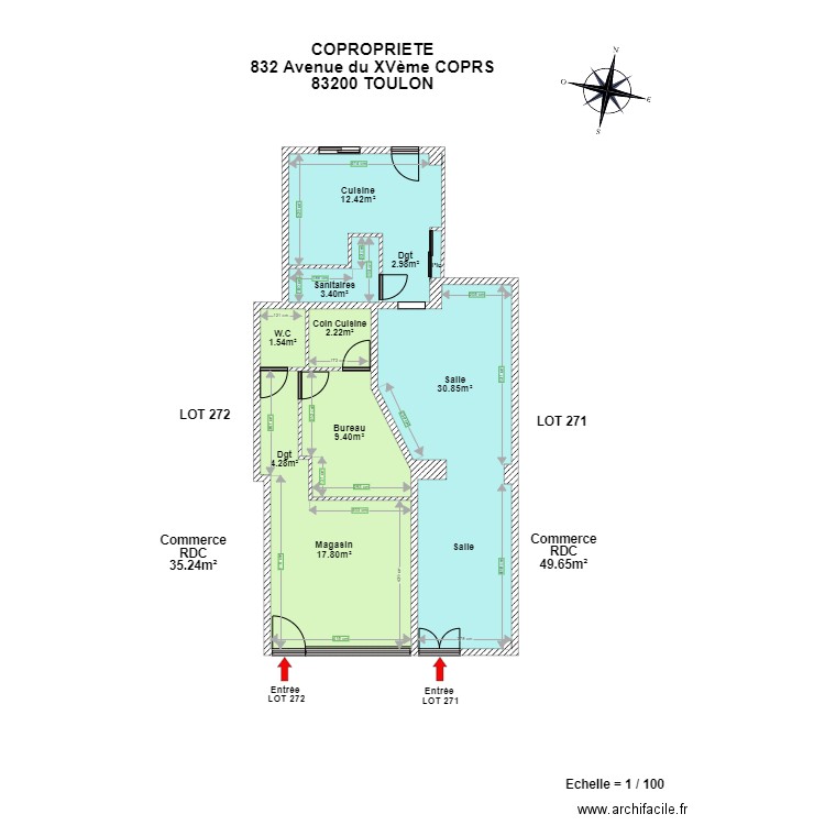 SCI LES 3C . Plan de 0 pièce et 0 m2