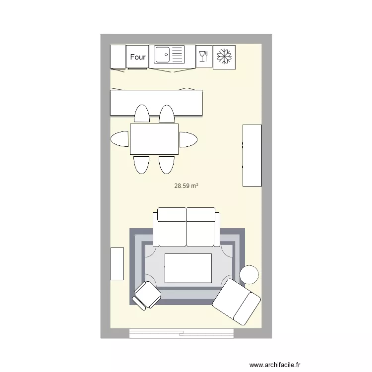 Ruitor Salon 2. Plan de 