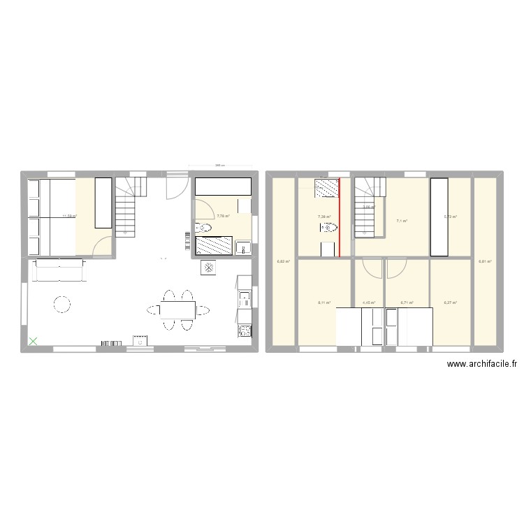 Miq_escalier_centre. Plan de 0 pièce et 0 m2