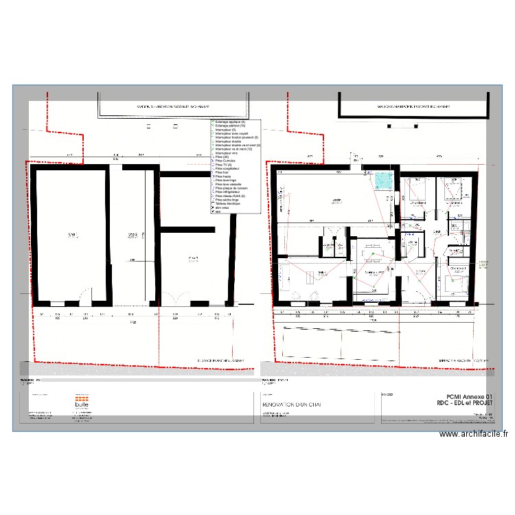 schéma électrique architectural . Plan de 0 pièce et 0 m2