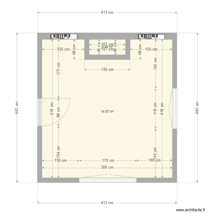 3 Melezes salon . Plan de 3 Melezes salon . Plan de