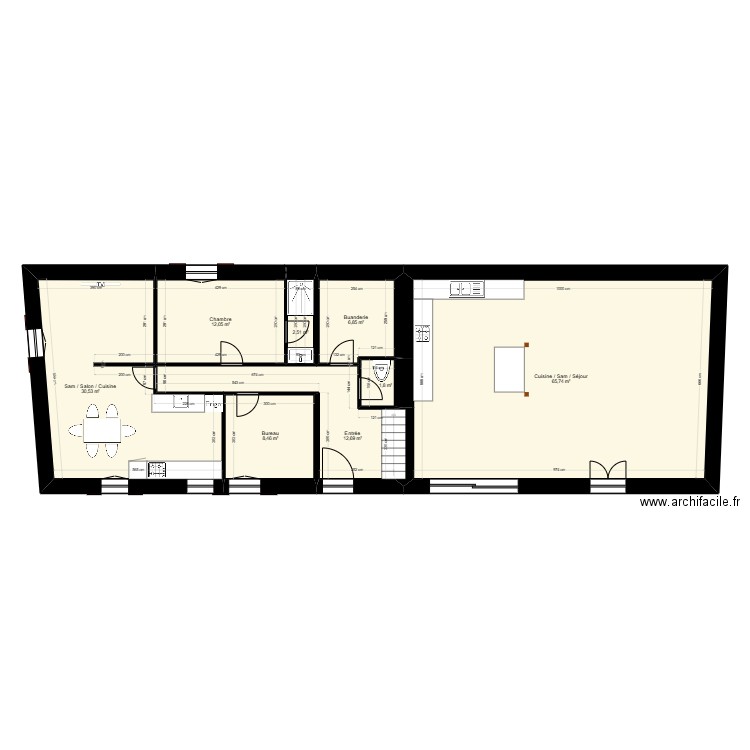 CALIMIA T. Plan de 8 pièces et 141 m2