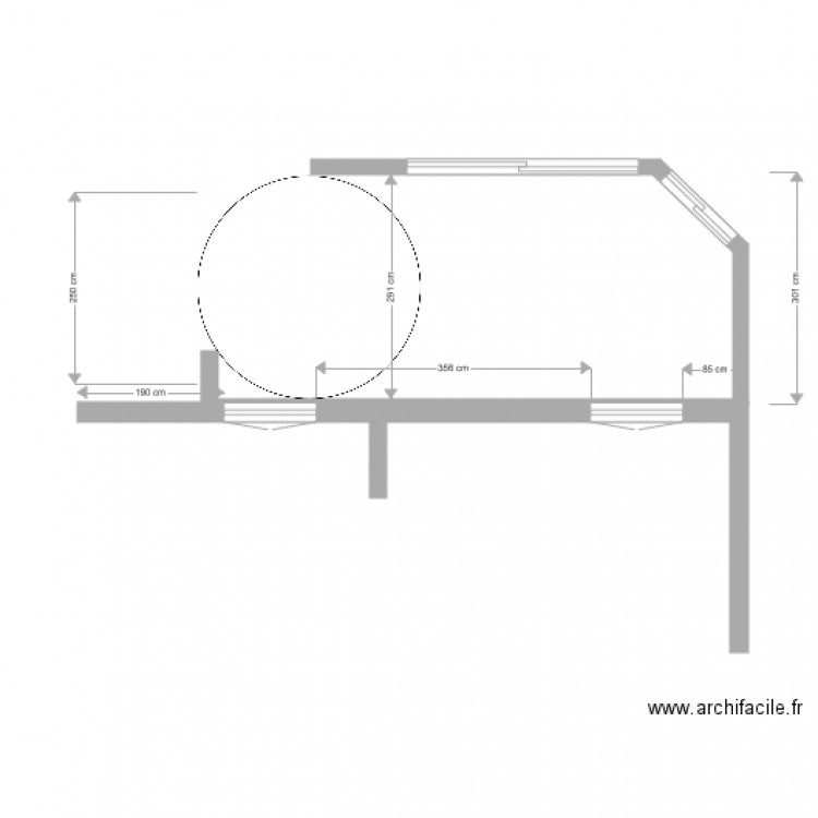 veranda. Plan de 0 pièce et 0 m2