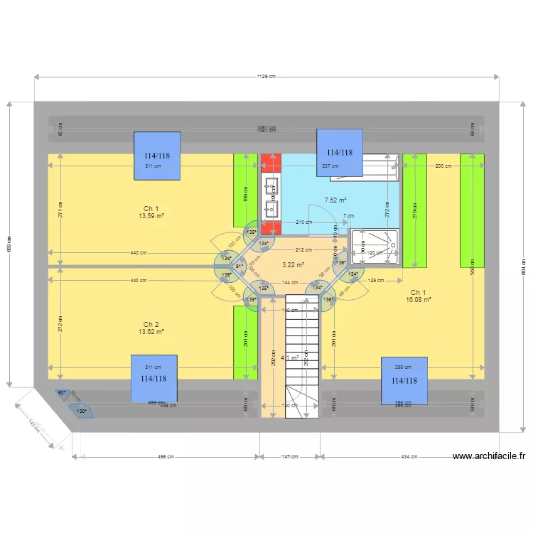CONSTANT WIDENT. Plan de 