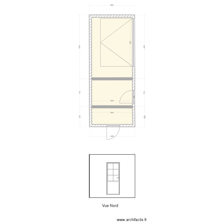 Pool House Vue Nord. Plan de 0 pièce et 0 m2