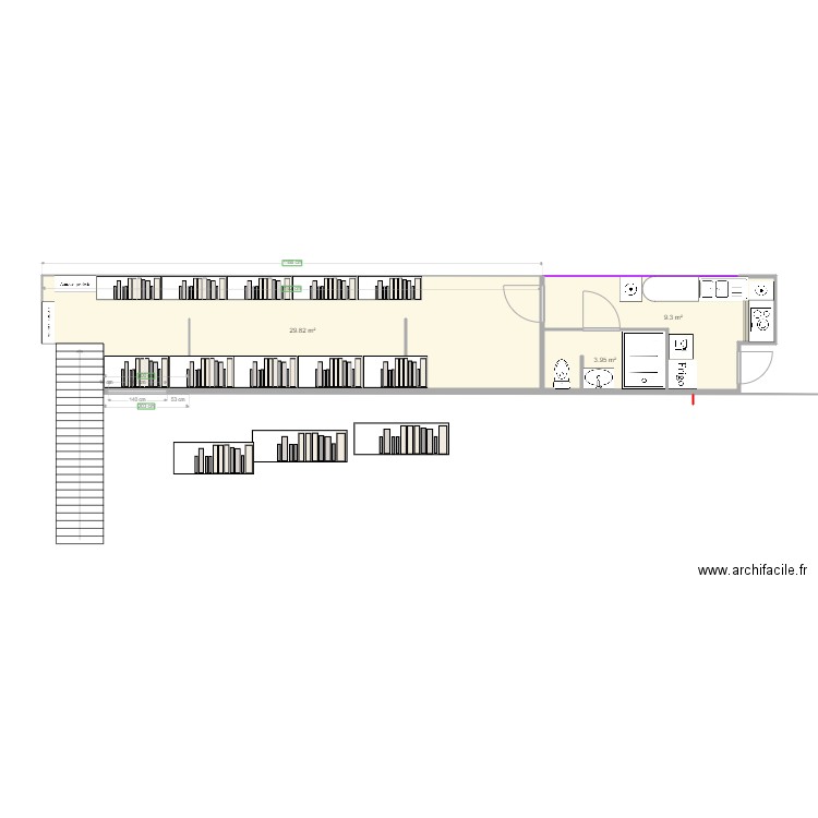 mezzanine stockage v12. Plan de 0 pièce et 0 m2