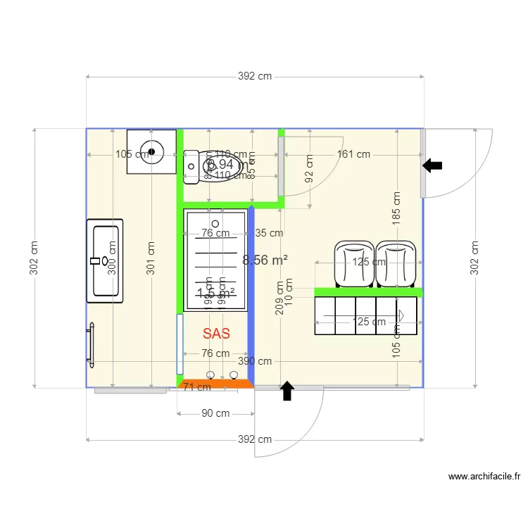 sdb FUTUR PROJET marianne. Plan de sdb FUTUR PROJET marianne. Plan de