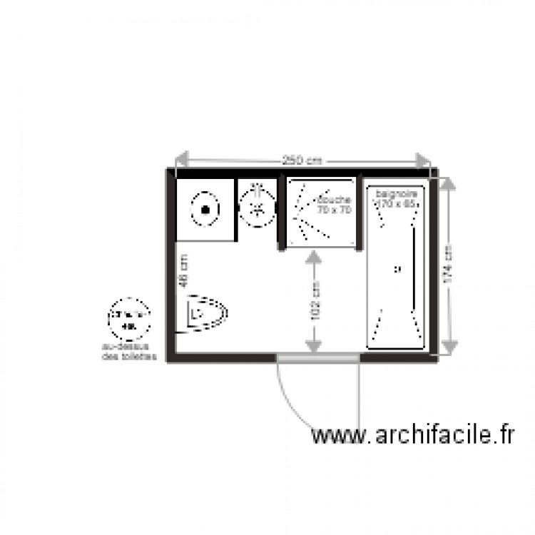 SDB Projet Jean Robert 3. Plan de 0 pièce et 0 m2