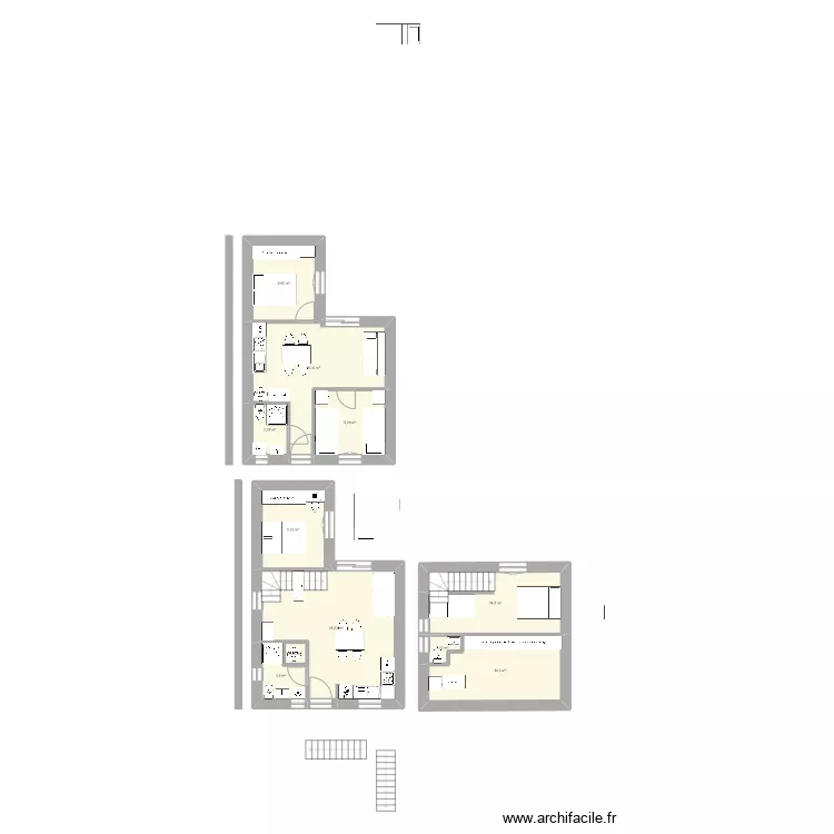 Maison . Plan de 