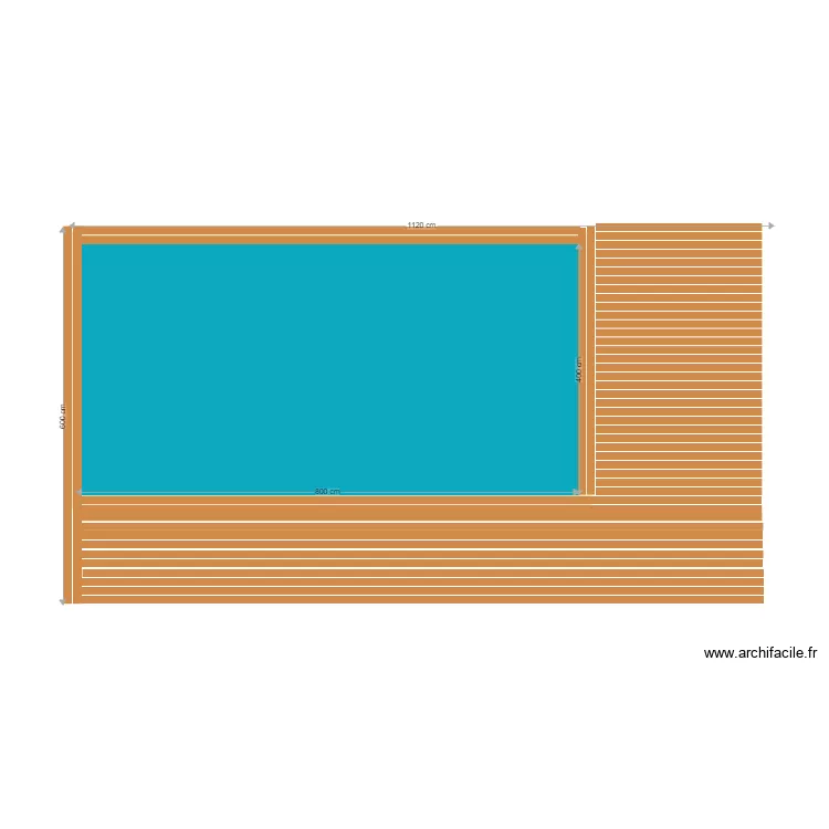 Terrasse piscine 3. Plan de 