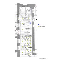 Couloir 1ère étage Plan éclairage