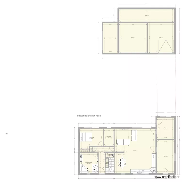 RENOVATION 3. Plan de 
